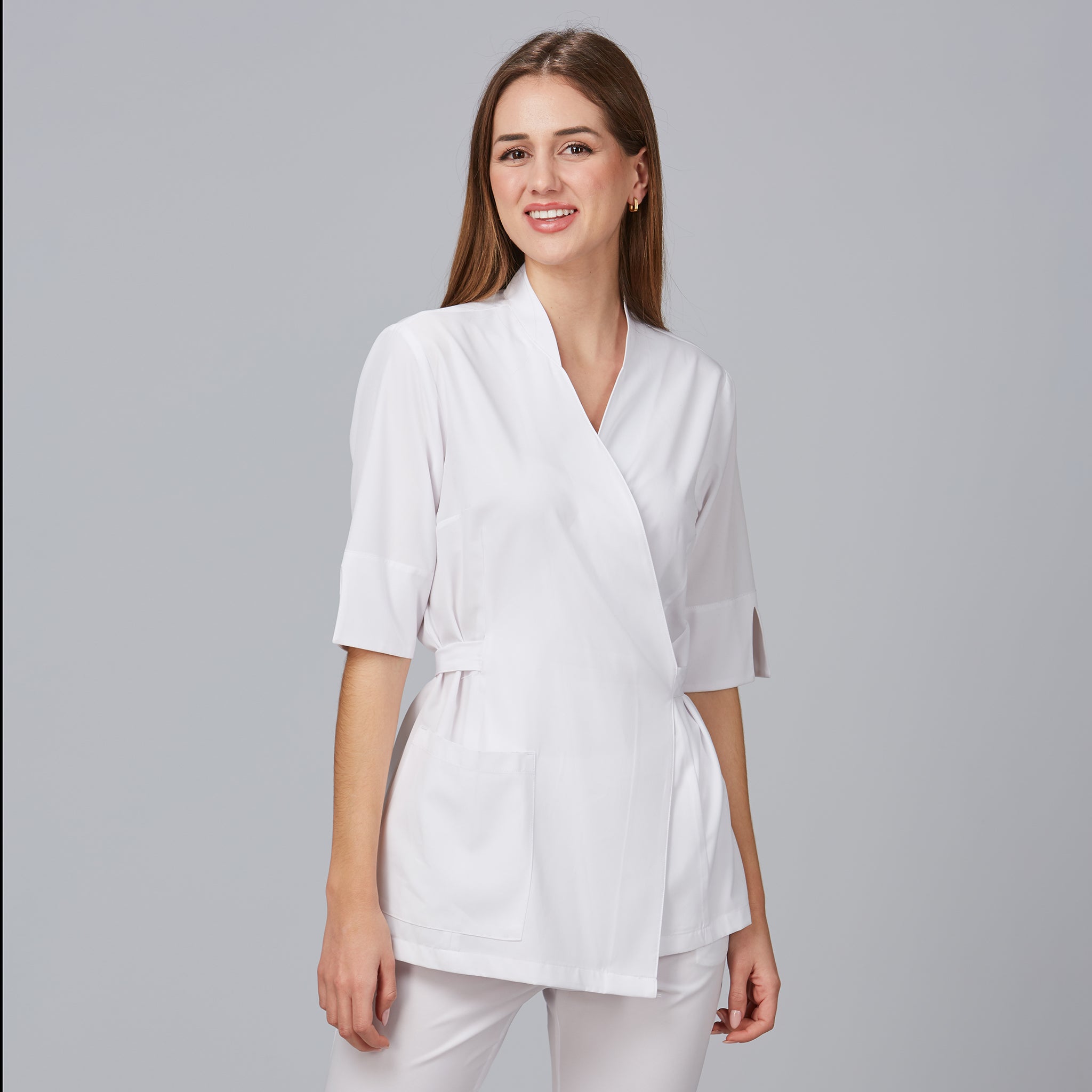 Gary's Cardota Kimono Blouse travail femme noire manches 3/4