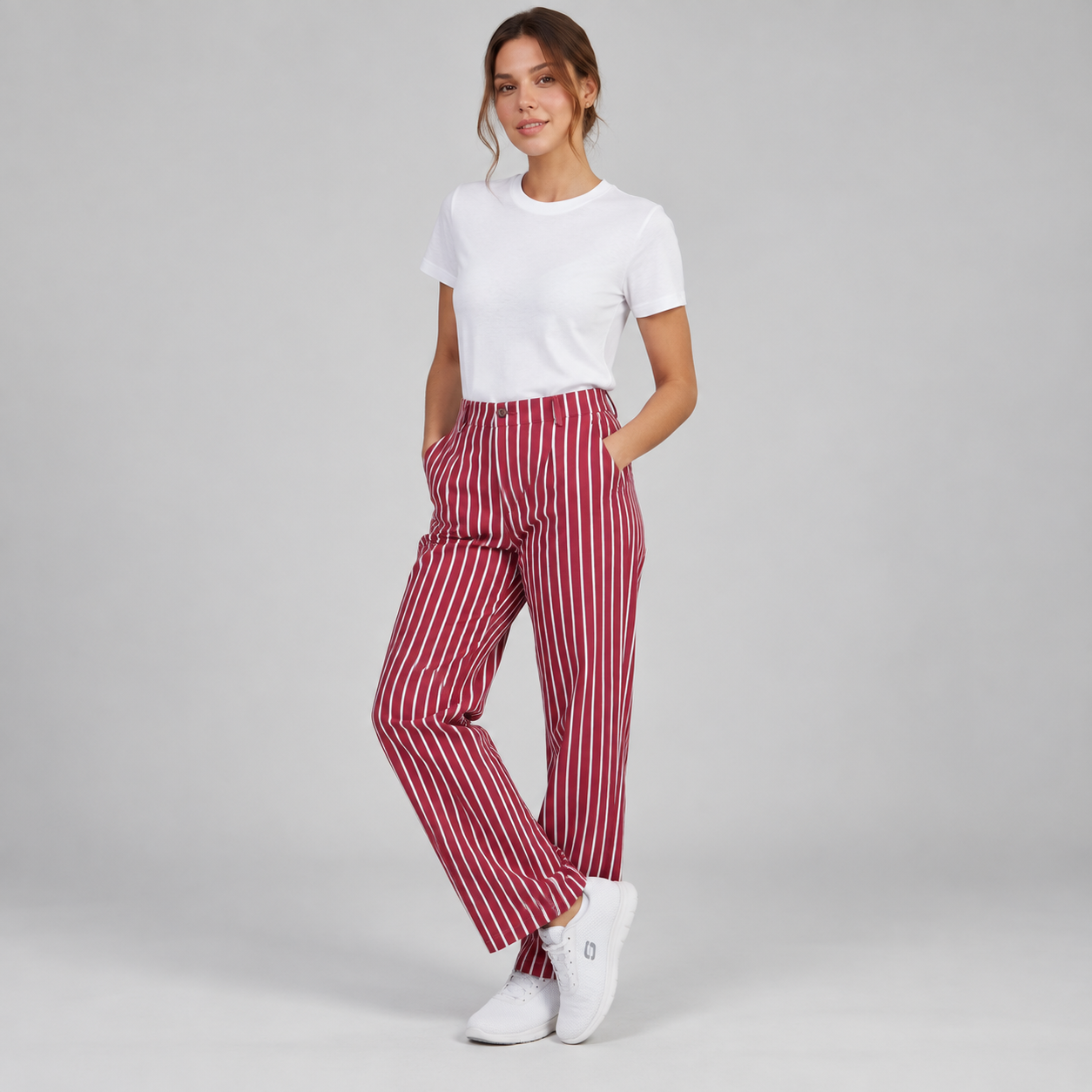Gary's Printing pantalon cuisine damier noir/blanc 48
