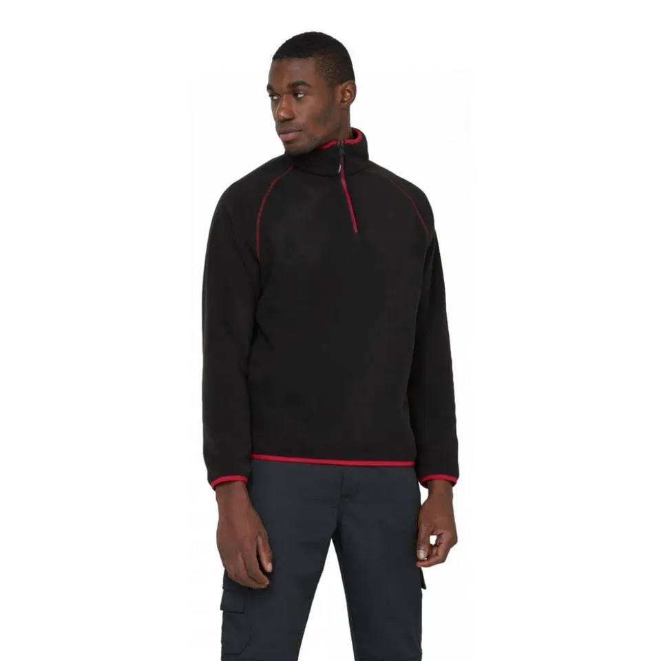 Dickies Smithfield Two Tone sweat polaire noir rouge XL