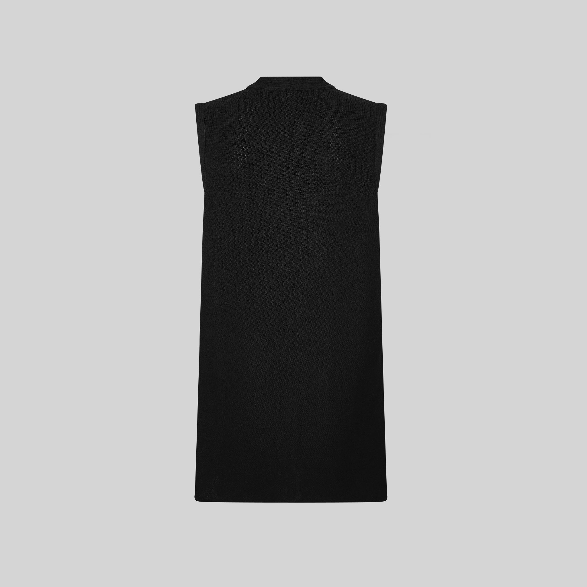 GARY'S Vests gilet tricoté femme noir recyclé