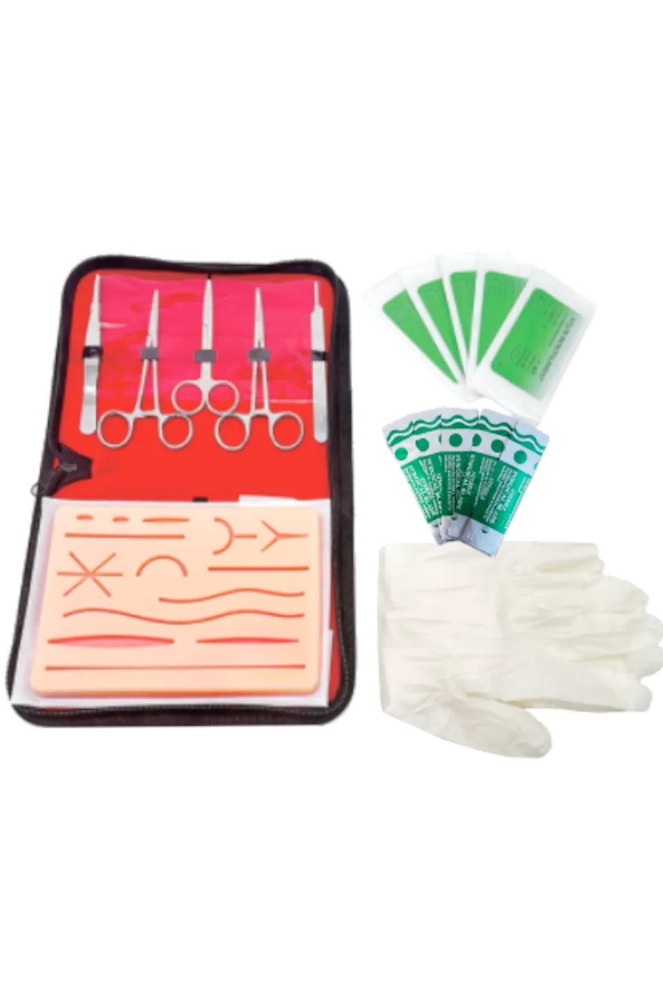 Enfermania Instrumental Kit de sutures pad silicone complet