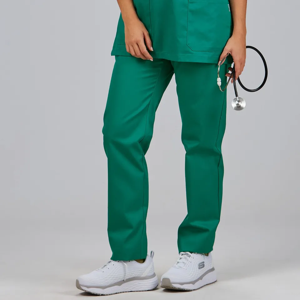 Gary's Pantalon Médical Twill Blanc Élastique