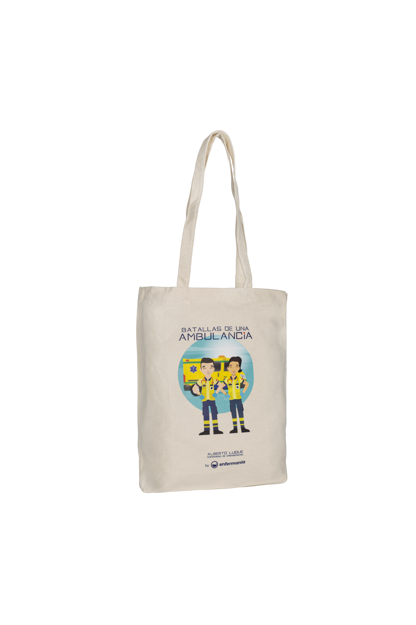 Enfermania Tote Bag Batallas Ambulancia Coton Écru