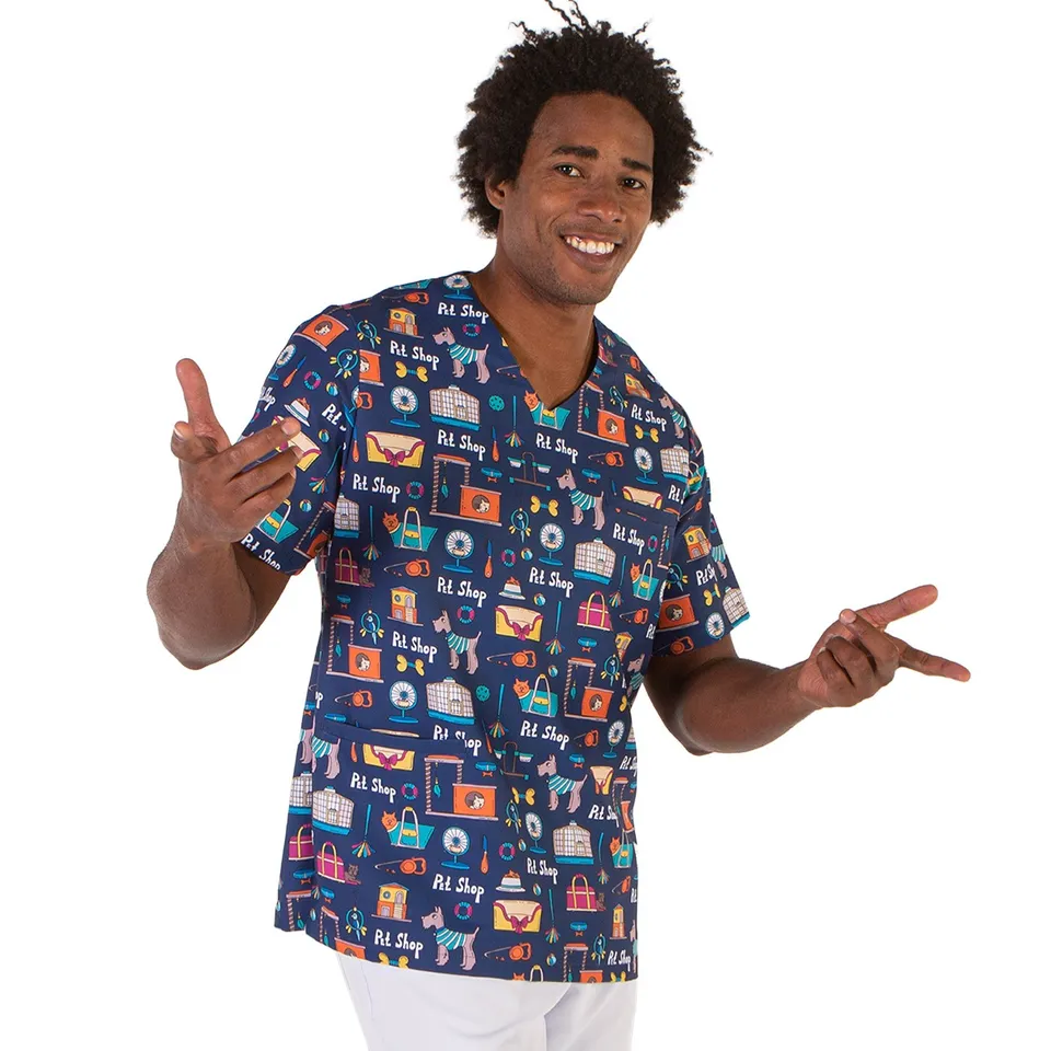 Enfermania Ropa blouse vétérinaire microfibre vétérinaire