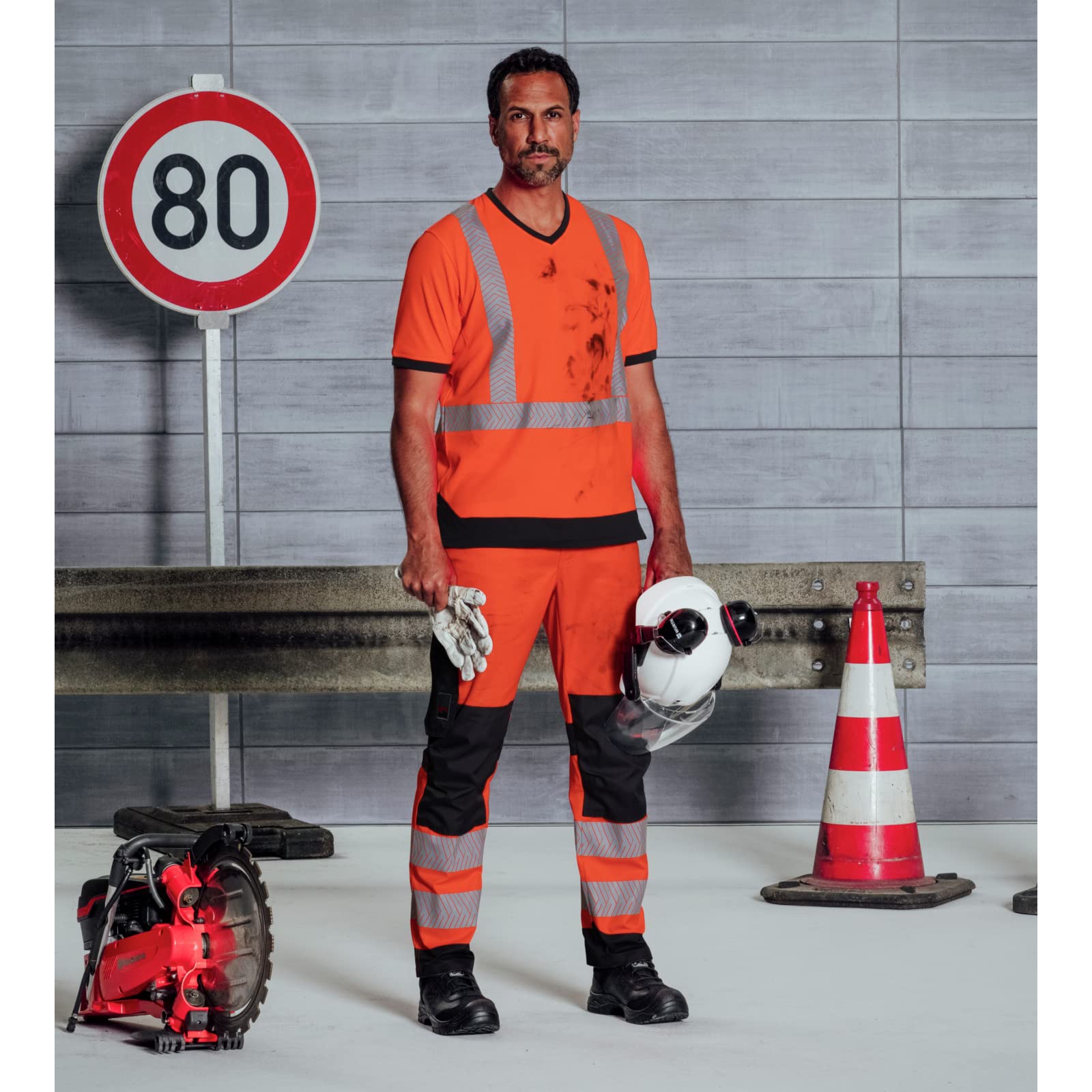 Würth MODYF Fluo tee-shirt travail orange haute-visibilité 4XL