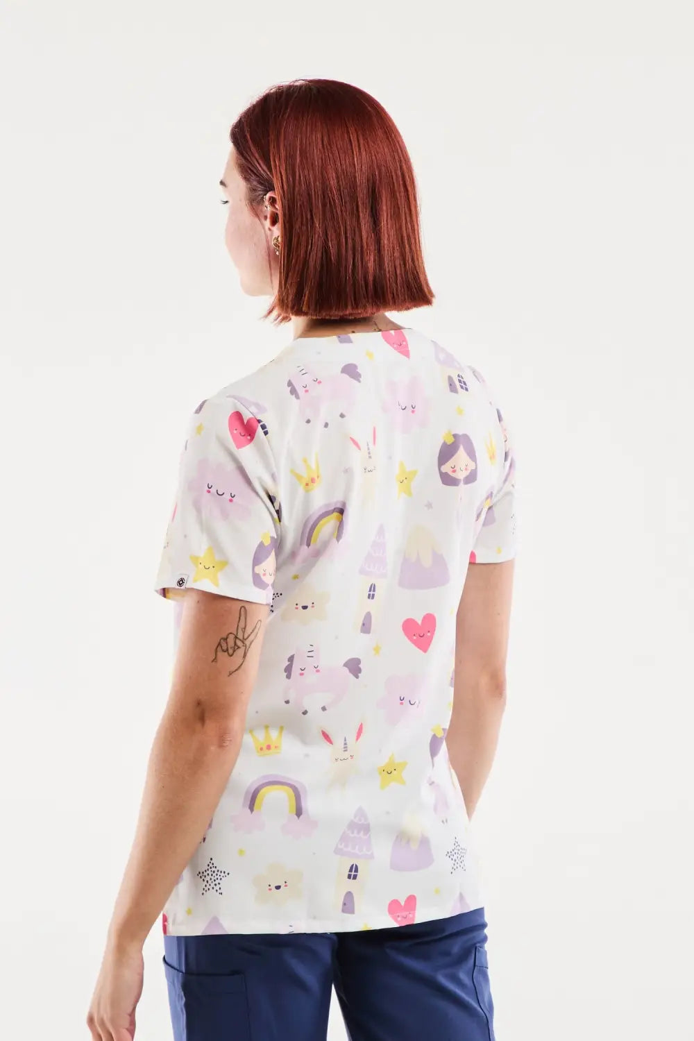 Aelin Serena blouse médicale femme licornes stretch