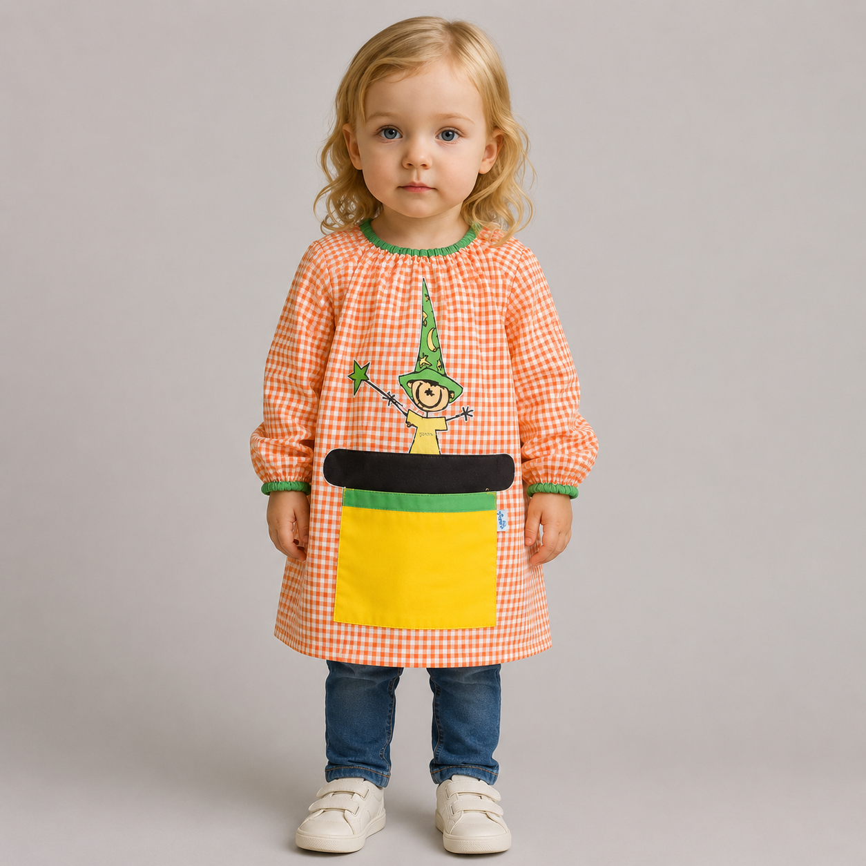 Gary's Mago Tablier École Bébé Vichy Vert Taille 6