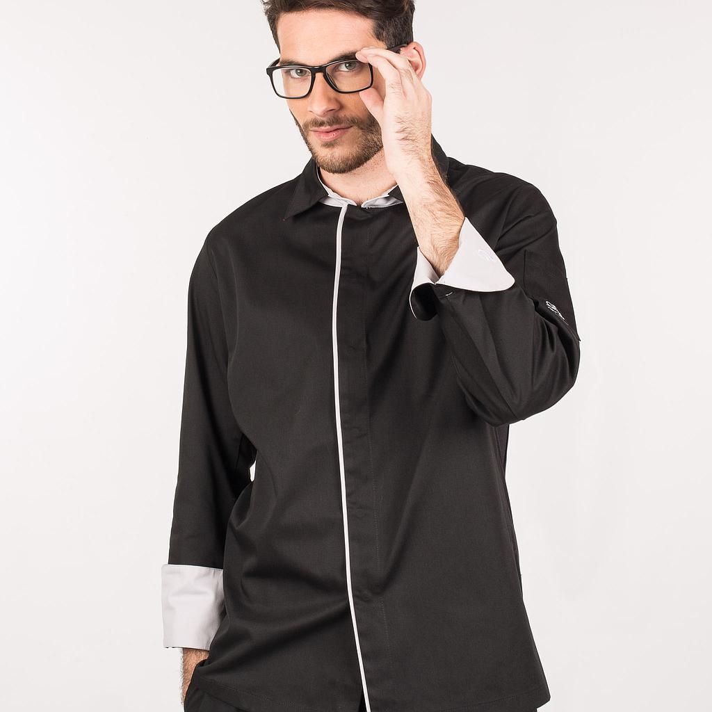 GARY'S Chef Jackets Zeus veste cuisinier noir coton