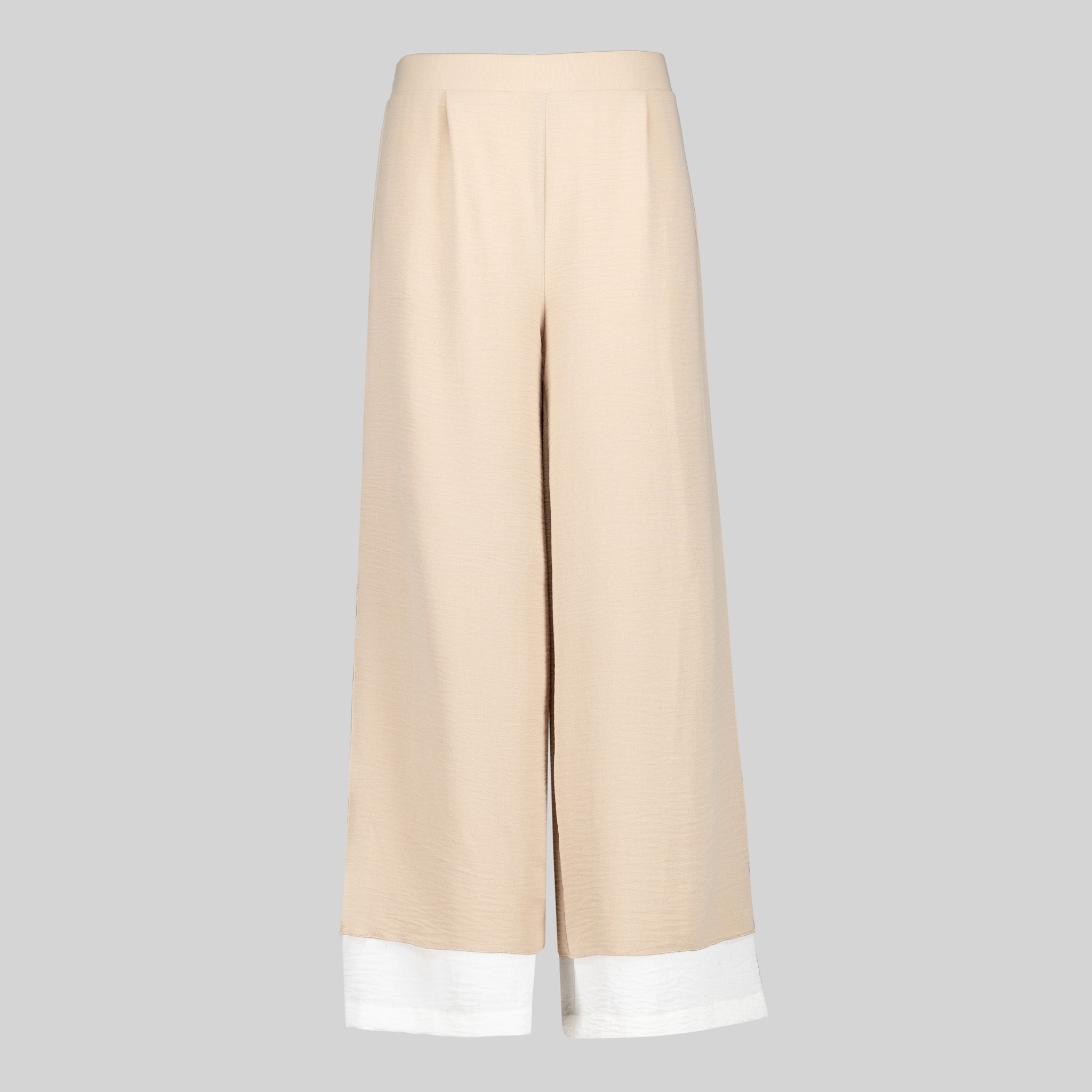 Gary's pantalon femme double gaze beige fentes