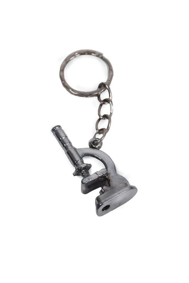 Enfermania Regalos microscopio porte-clés métal 4,5 cm