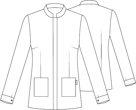 Gary's Katia blouse médicale blanche femme manches longues