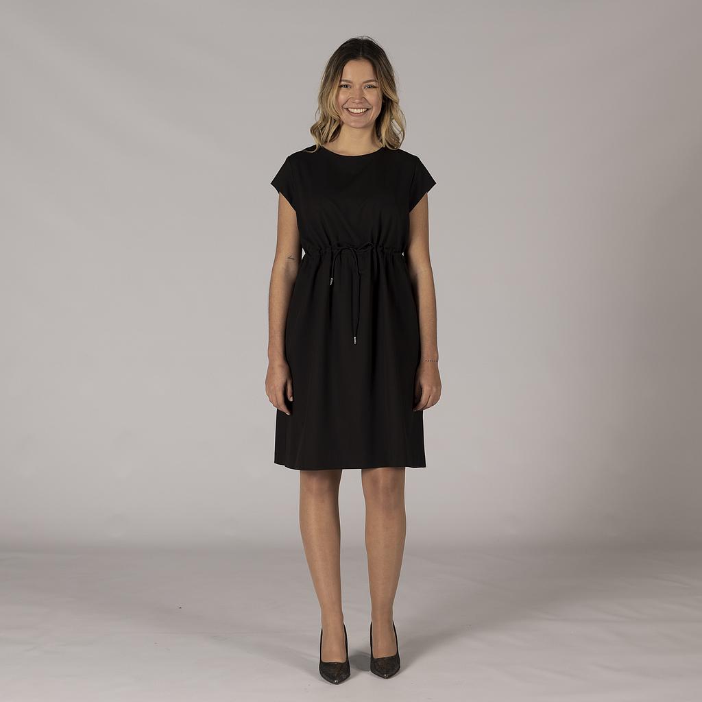 GARY'S Trivial robe femme noire cordon poches