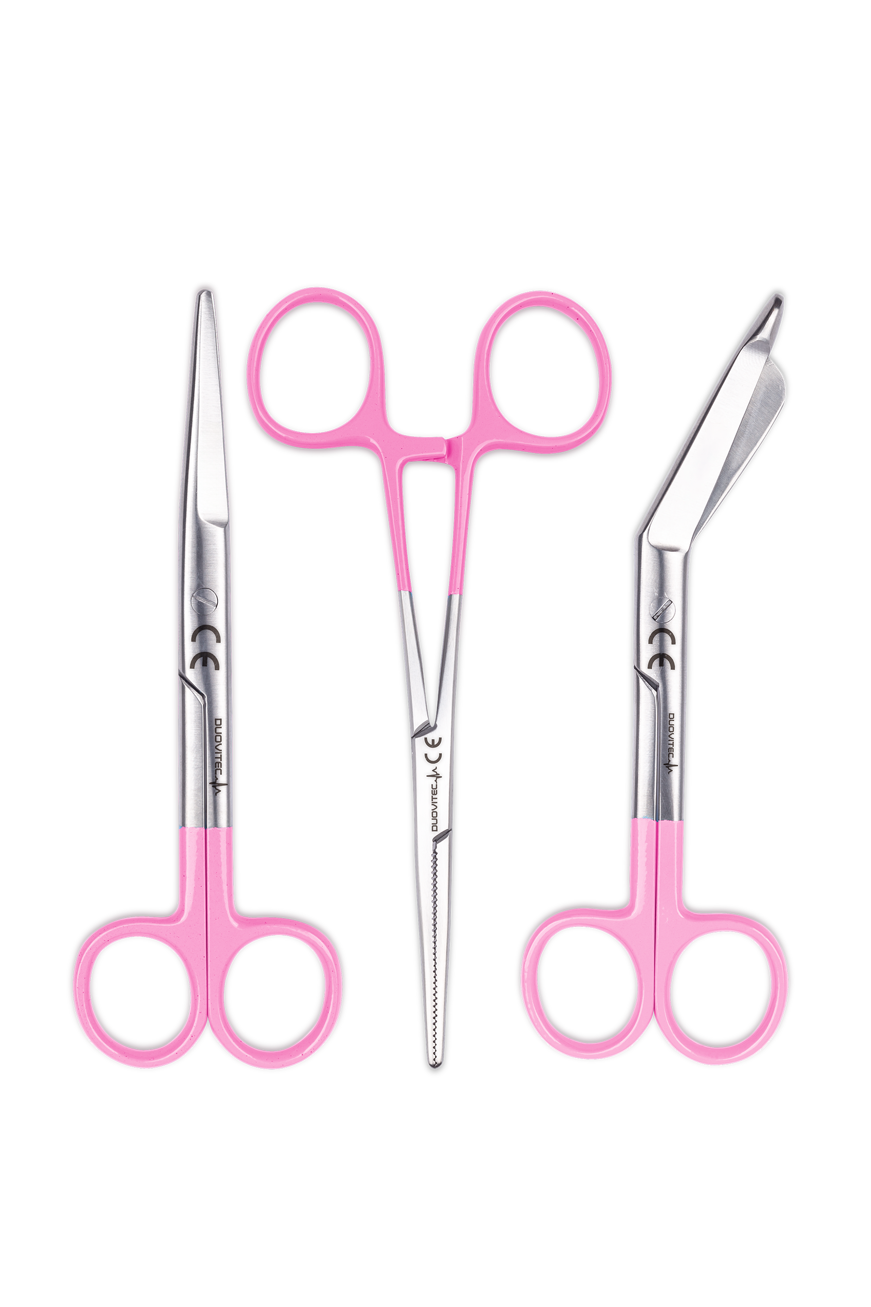 Enfermania Trio lot 3 ciseaux inox Rose
