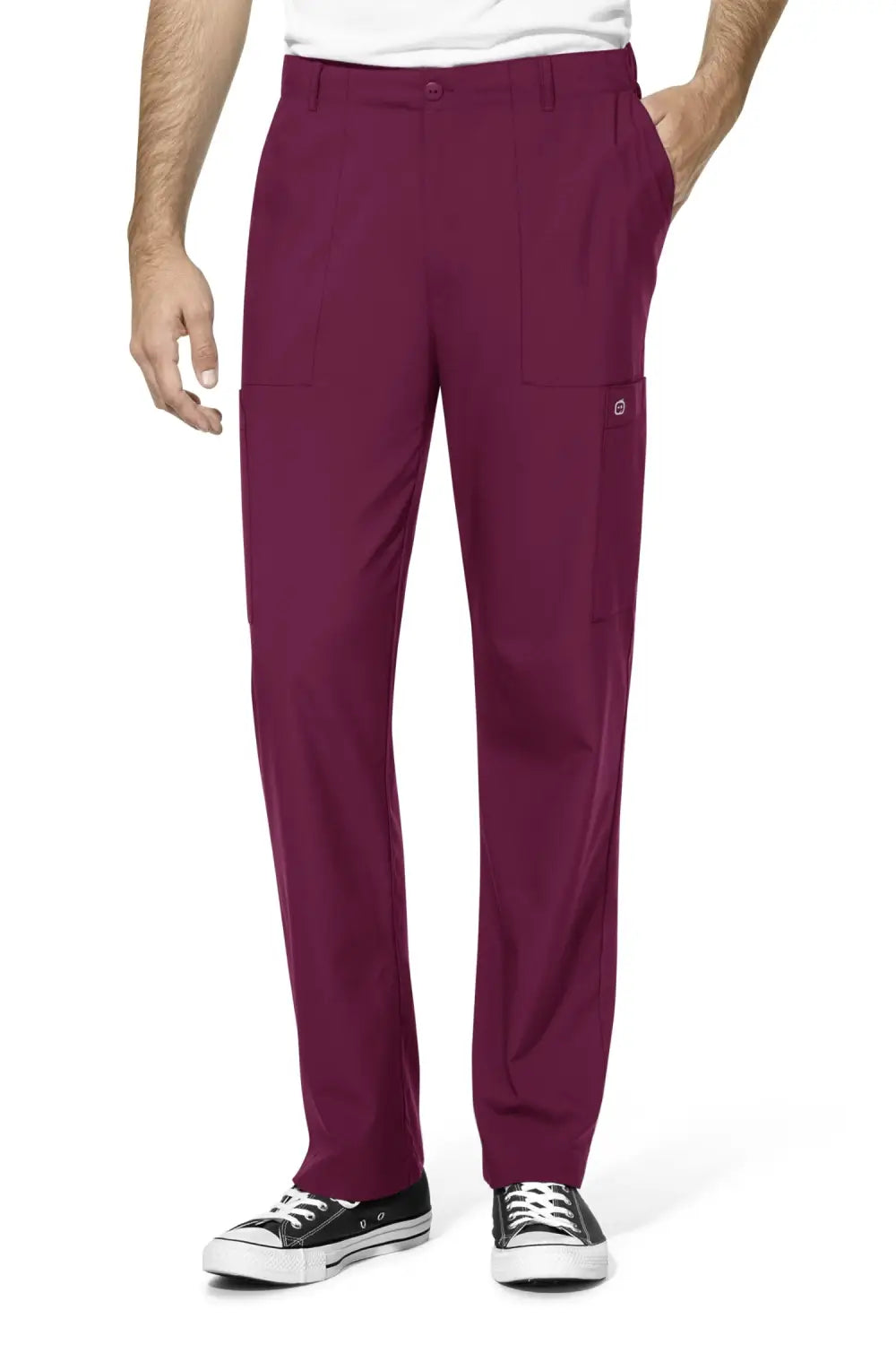 Aelin LUCA W123 pantalon de bloc Bordeaux homme stretch