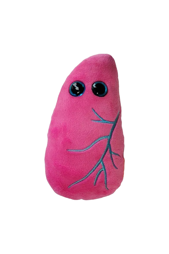 Enfermania Regalos Giantmicrobes Peluche Poumon polyester 15 cm