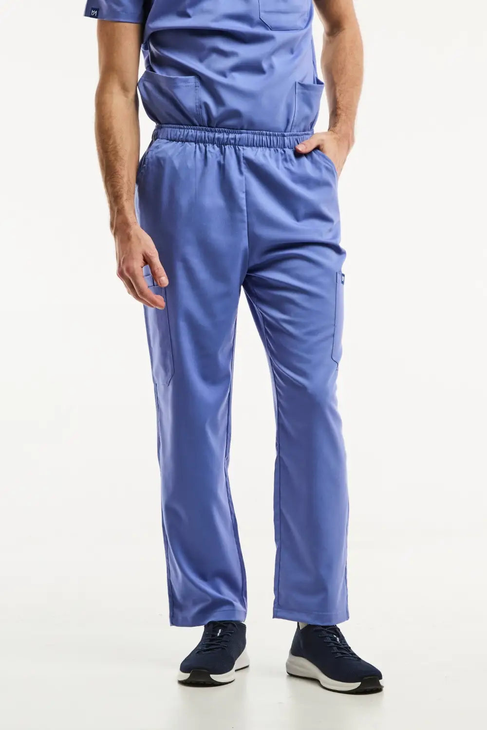 Aelin LUCA Pantalon Médical Homme Bleu Stretch