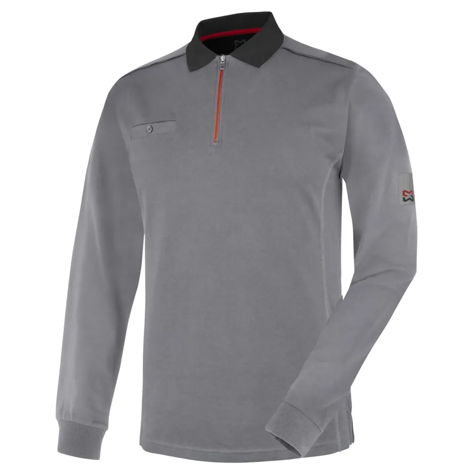 Würth MODYF Stretch X polo travail gris 4XL manches longues