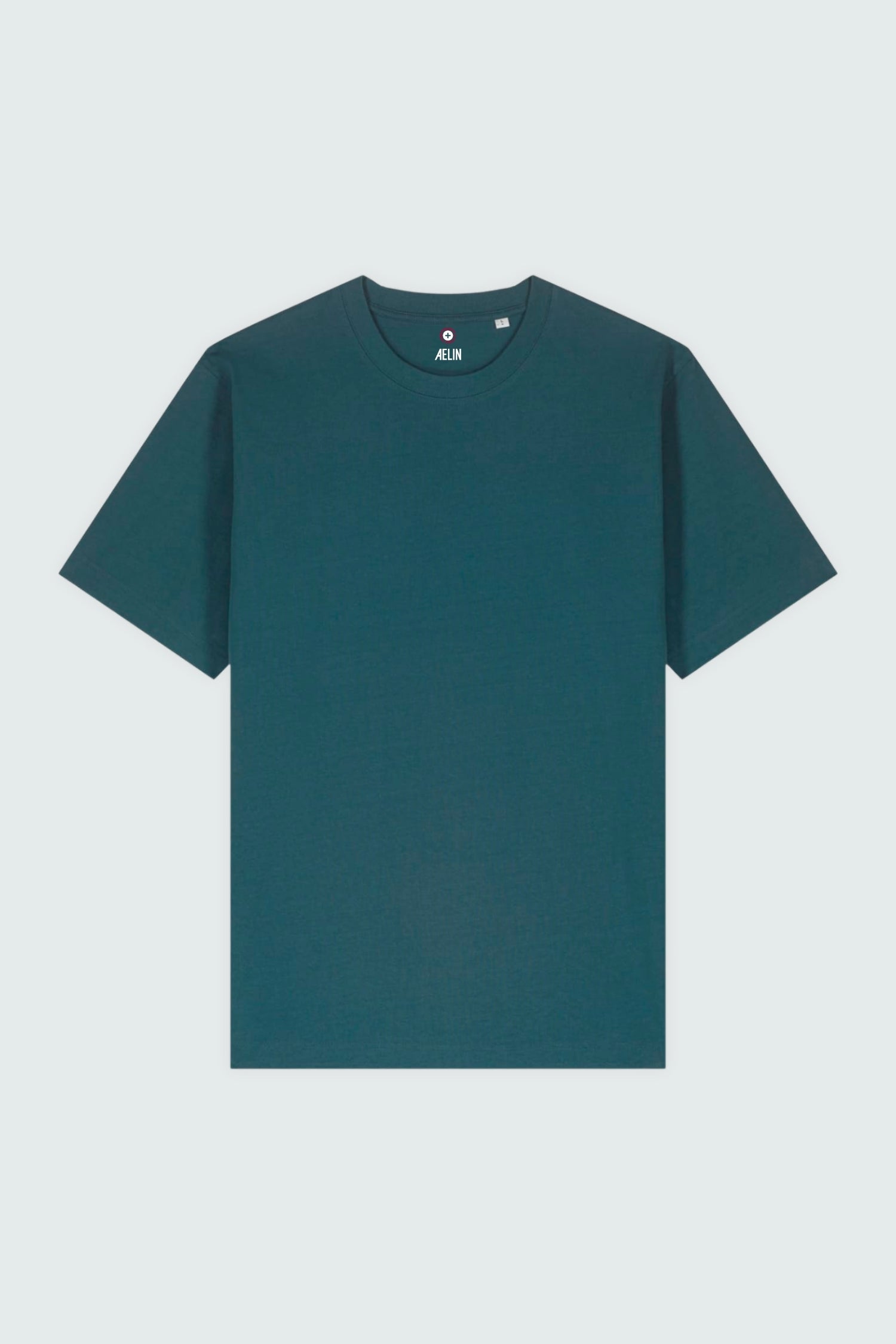 Aelin Slimfit NEW T-shirt heavy coton unisexe Noir motif