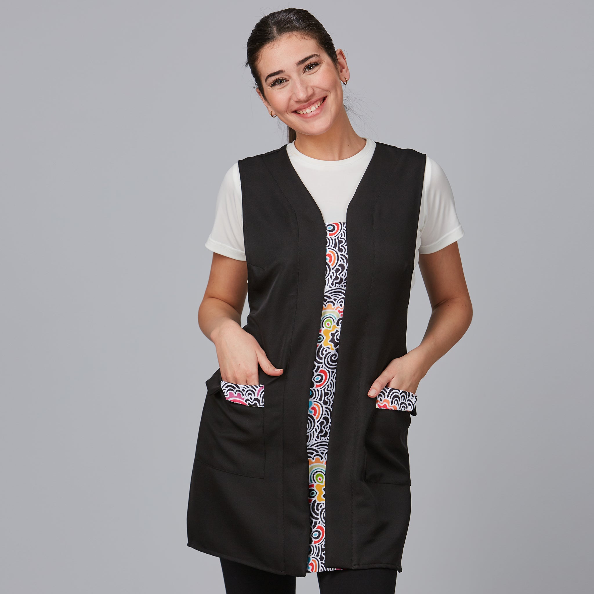 Gary's Nenúfar chasuble noire imprimé taille unique
