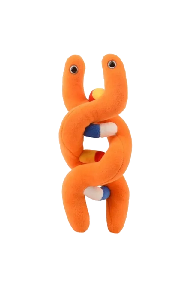 Enfermania ADN peluche microbe géant 26 cm polyester