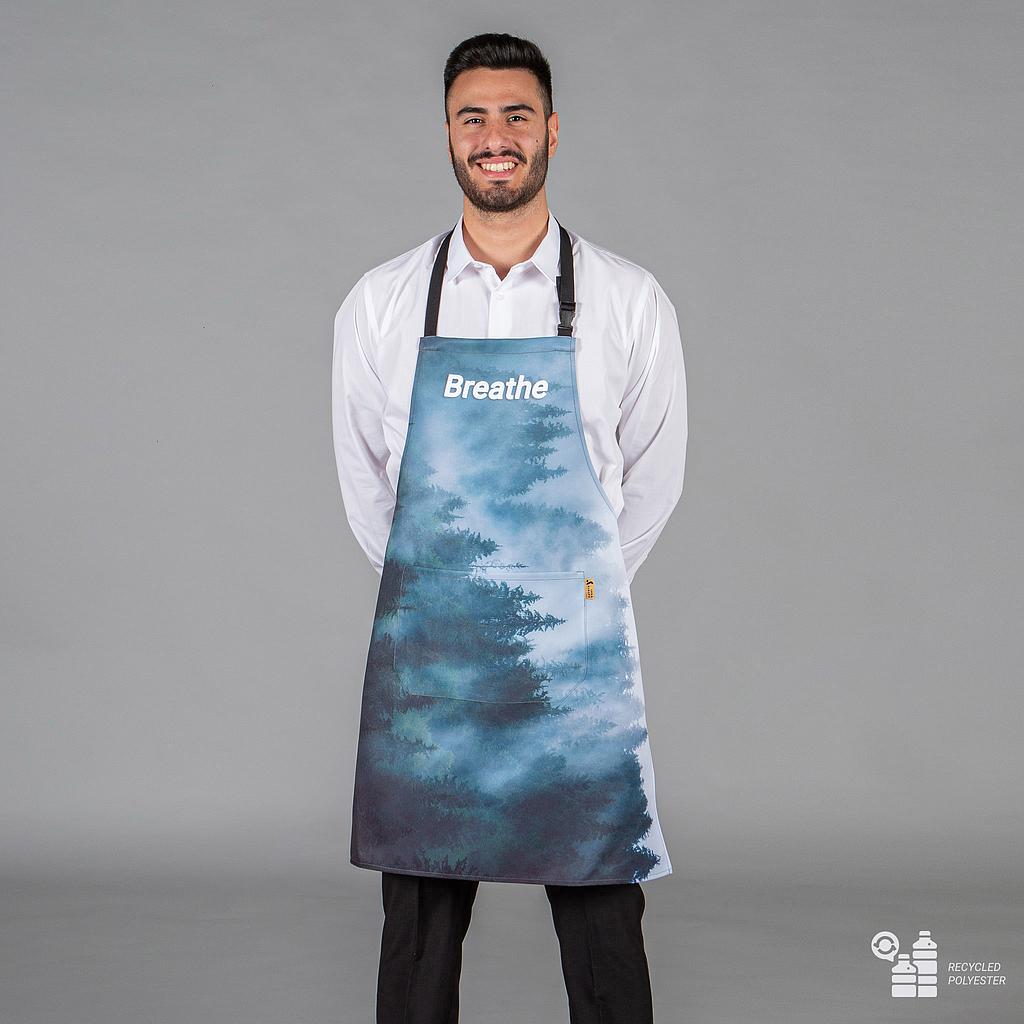 GARY'S Aprons tablier bavette imprimé recyclé 80x68 cm
