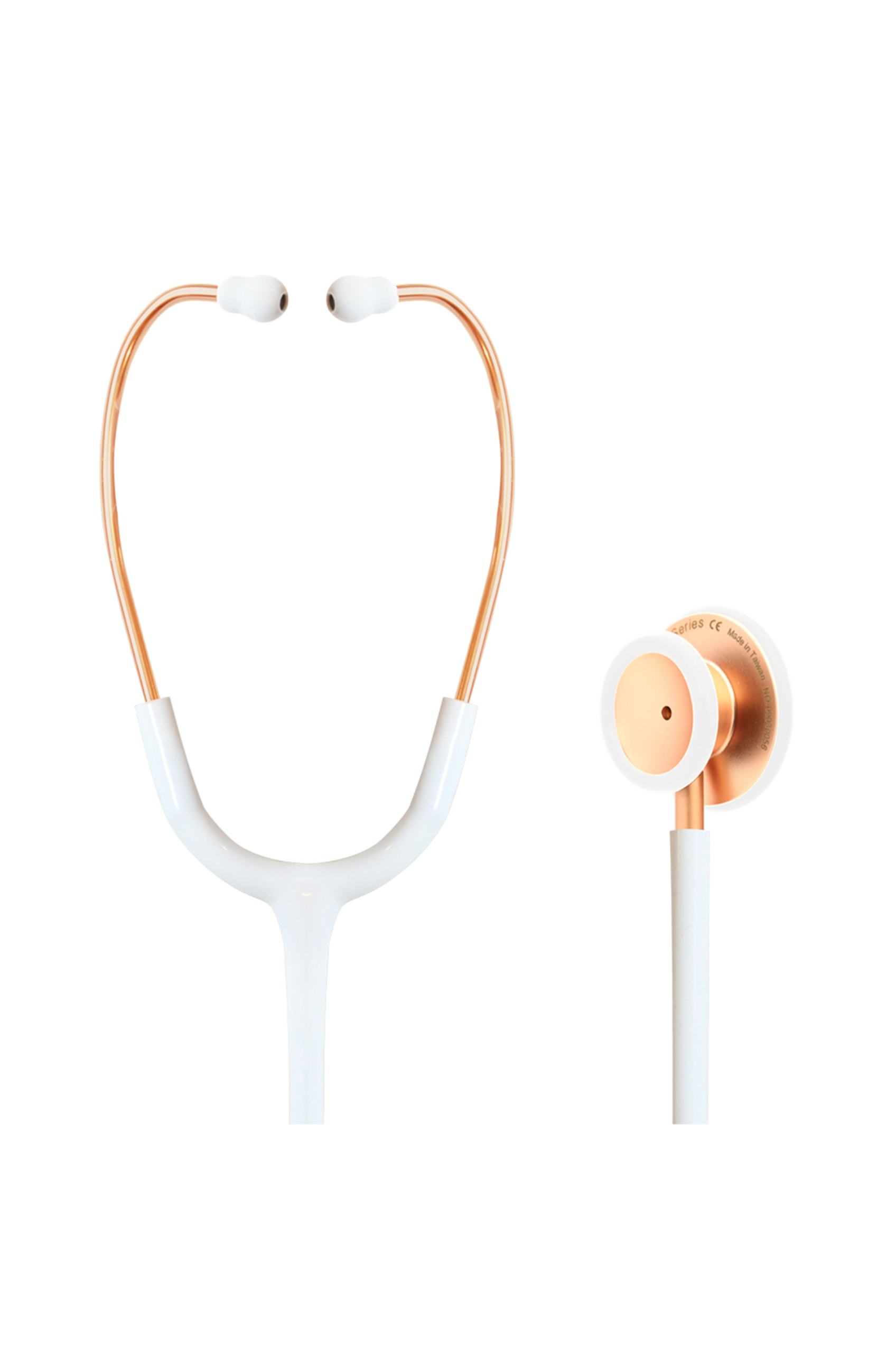 Enfermania Spirit Rose-Gold stéthoscope blanc double pavillon