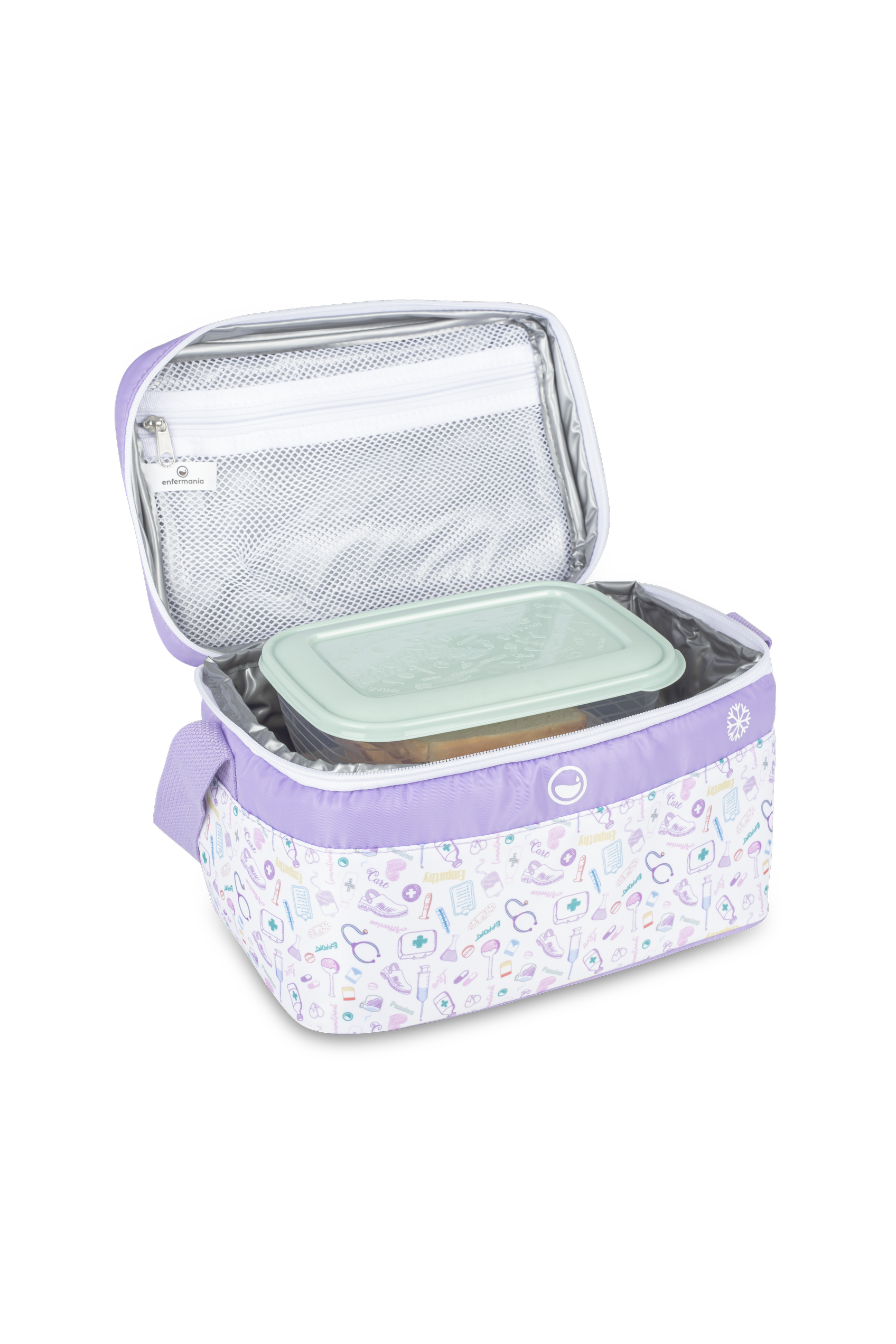 Enfermania Care Collection sac isotherme 7 L blanc lavande