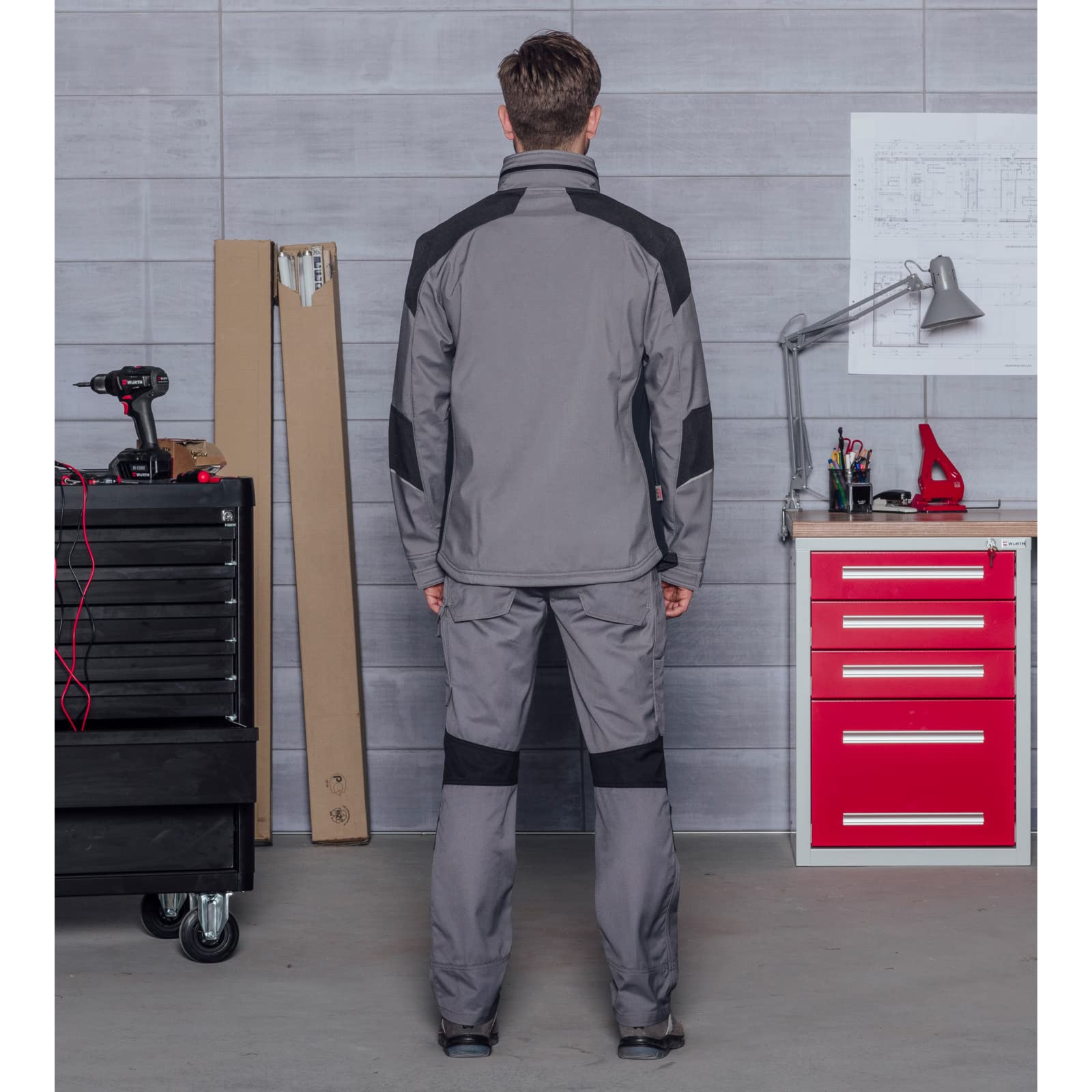 Würth MODYF Cetus veste softshell grise coupe-vent
