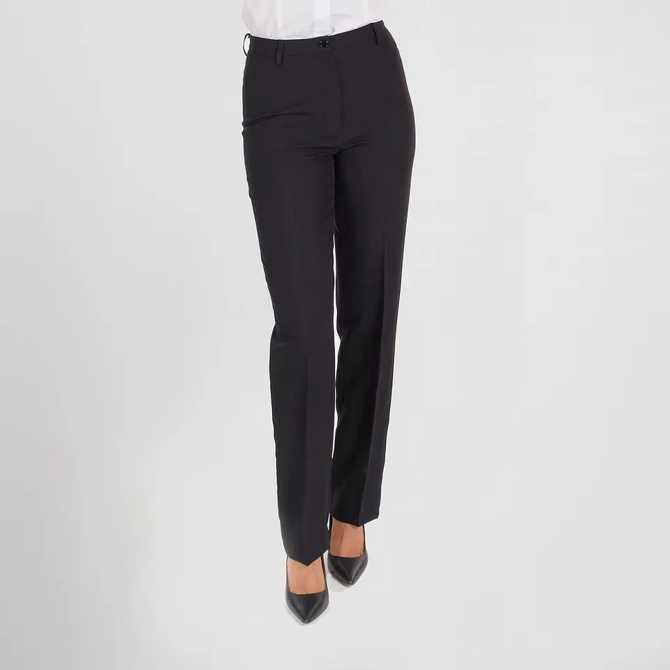 GARY'S pantalon femme sans poches noir polyester