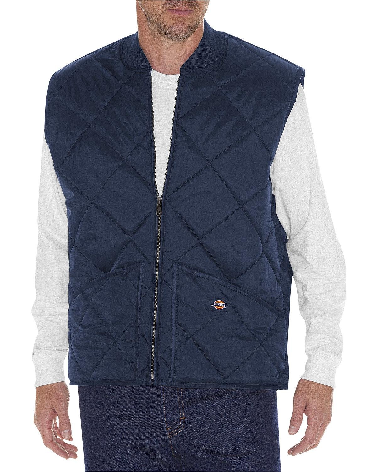 Dickies Diamond gilet matelassé homme noir M déperlant
