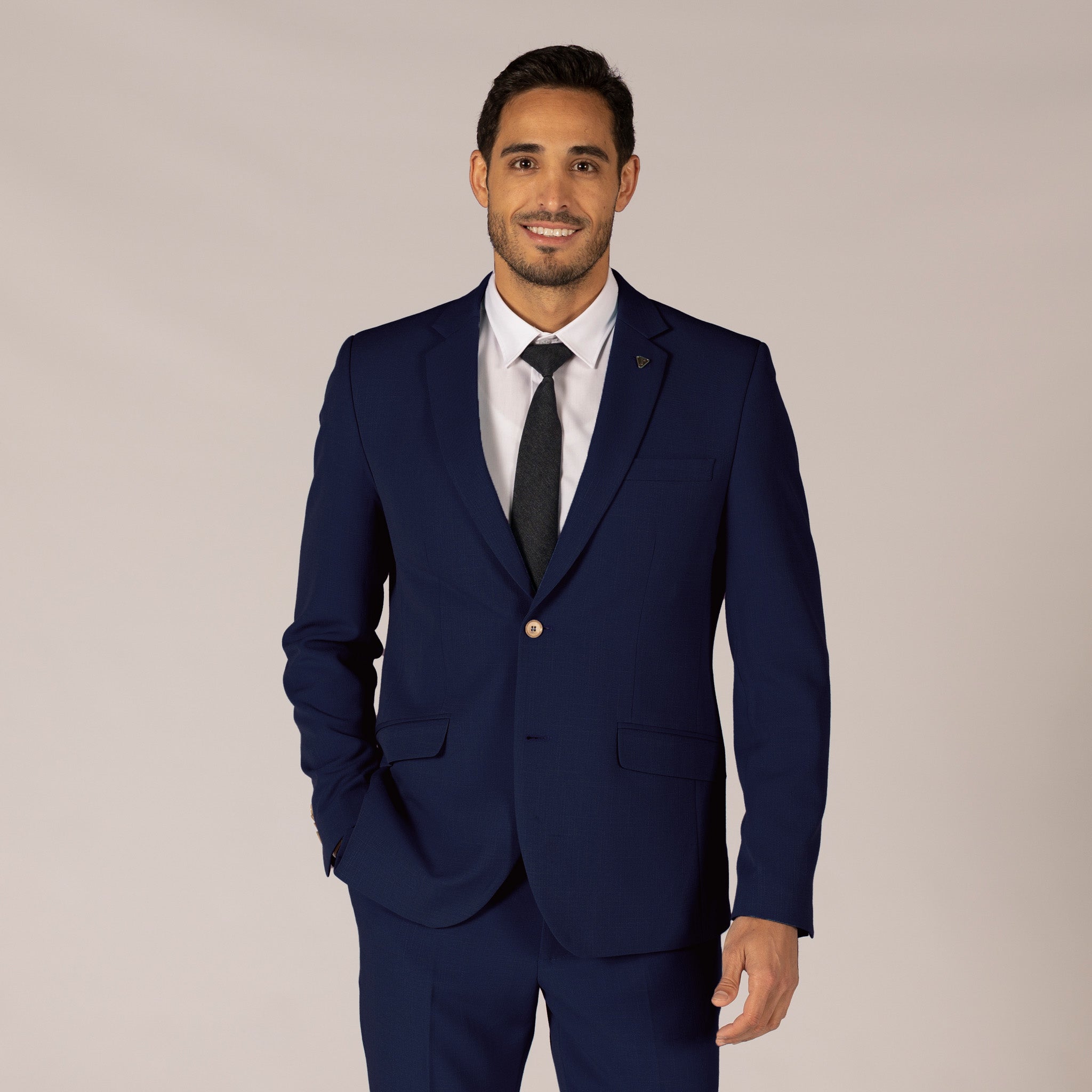 Gary's blazer homme 2 boutons slim marine