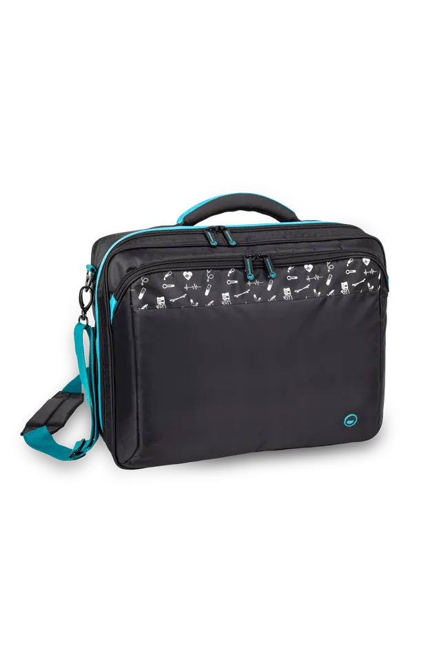 Enfermania Black Collection mallette médicale sac domicile 22 L noir