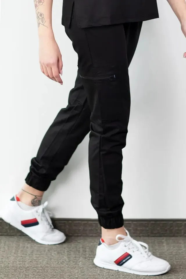 Aelin Slimfit NEW pantalon médical noir 3 poches stretch