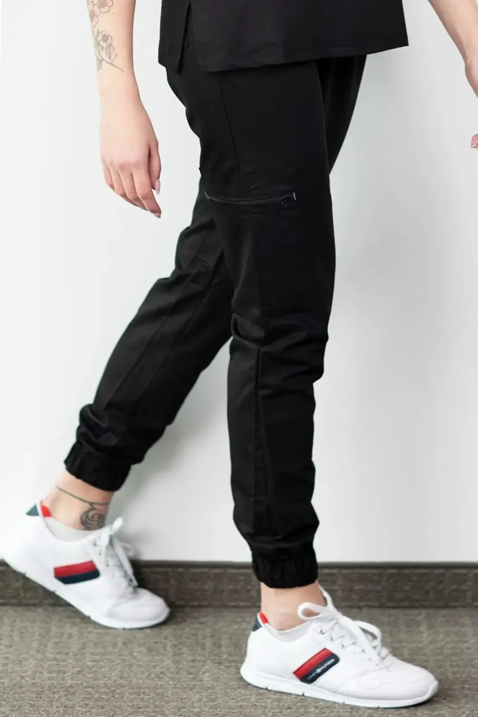 Aelin Slimfit NEW pantalon médical noir 3 poches stretch