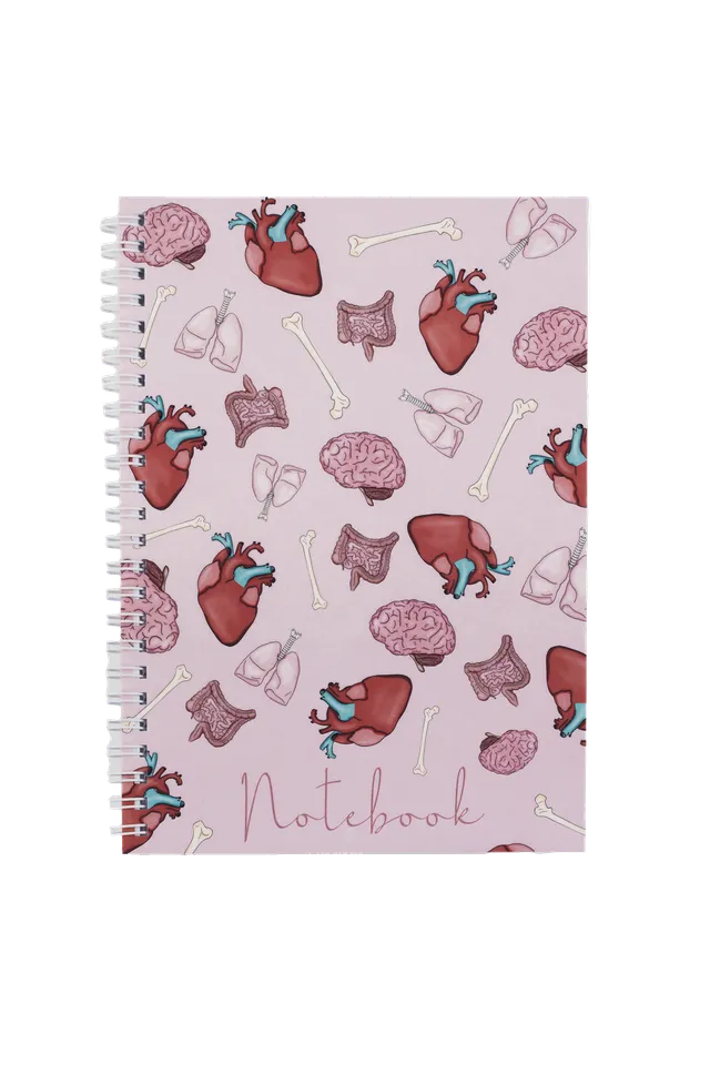 Enfermania Papelería Órganos carnet A5 organes médicaux