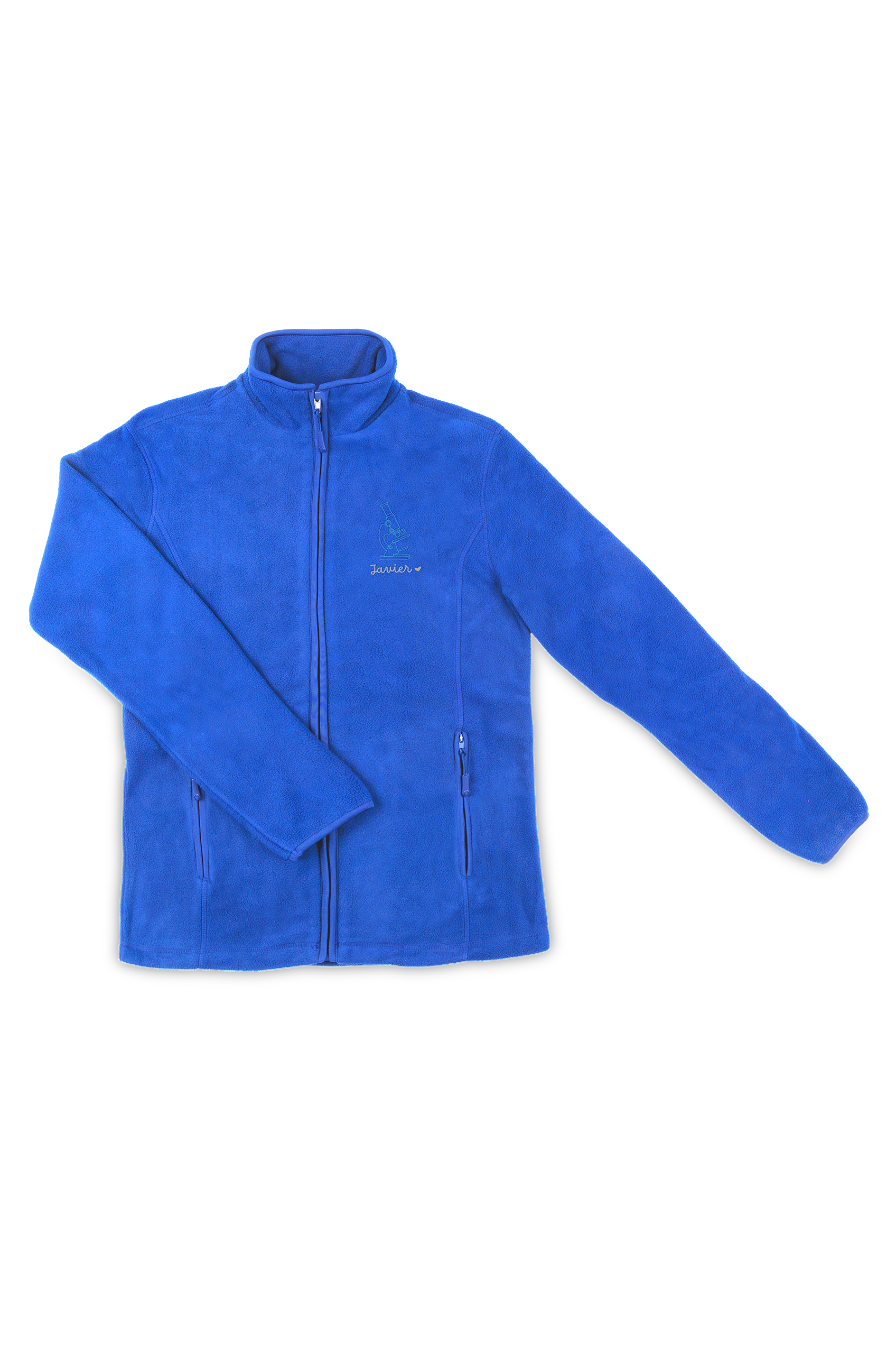 Enfermania Ropa veste polaire homme bleu royal personnalisée taille L