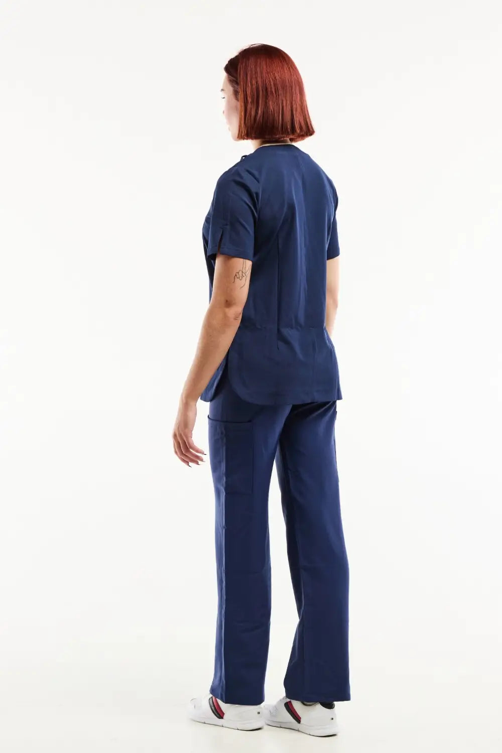 Aelin Serena Blouse Médicale Femme Bleu Marine Stretch