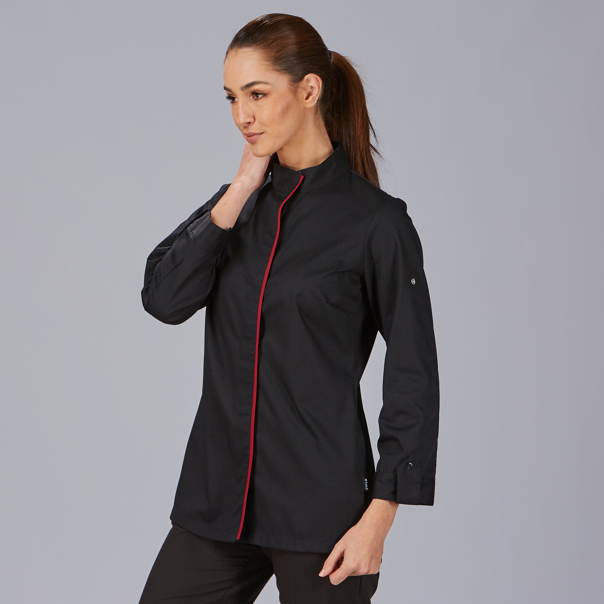 Gary's Medina veste cuisine femme noire cintrée respirante