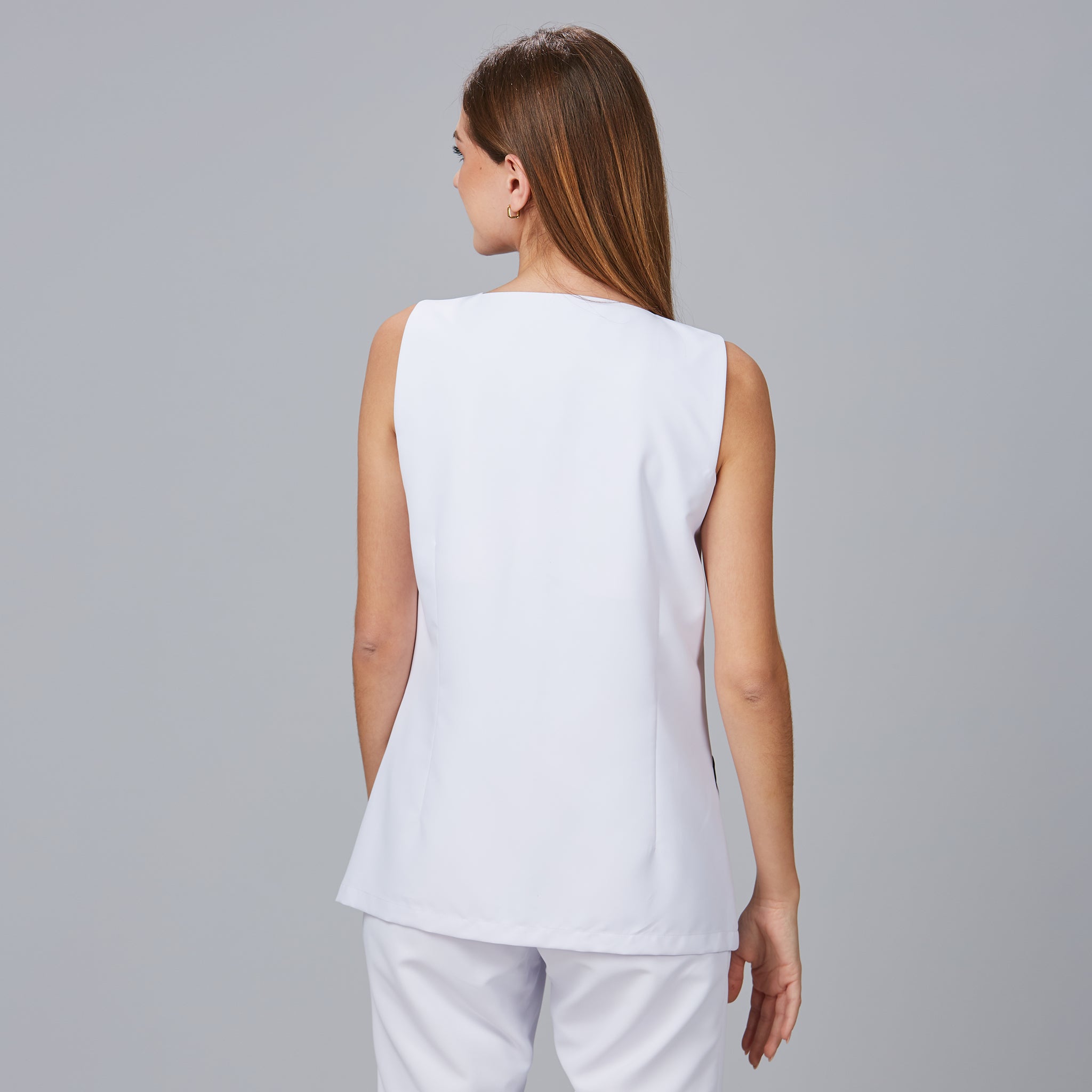 GARY'S Lantana blouse femme col carré microfibre noir