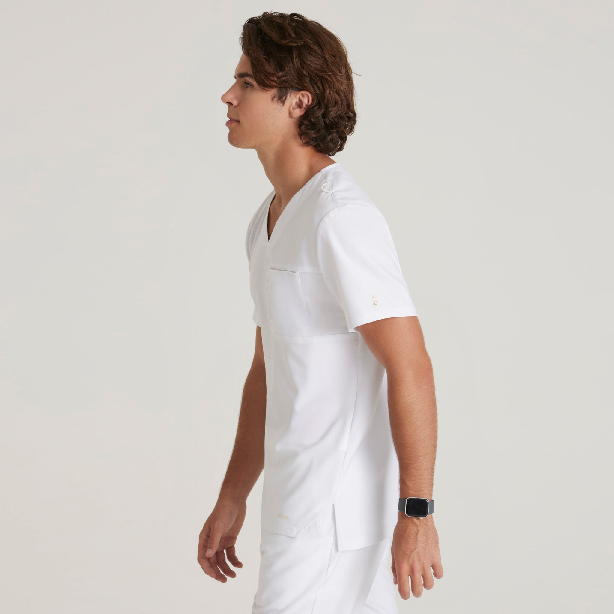 GARY'S Journey Top Barco blouse médicale noire poche poitrine