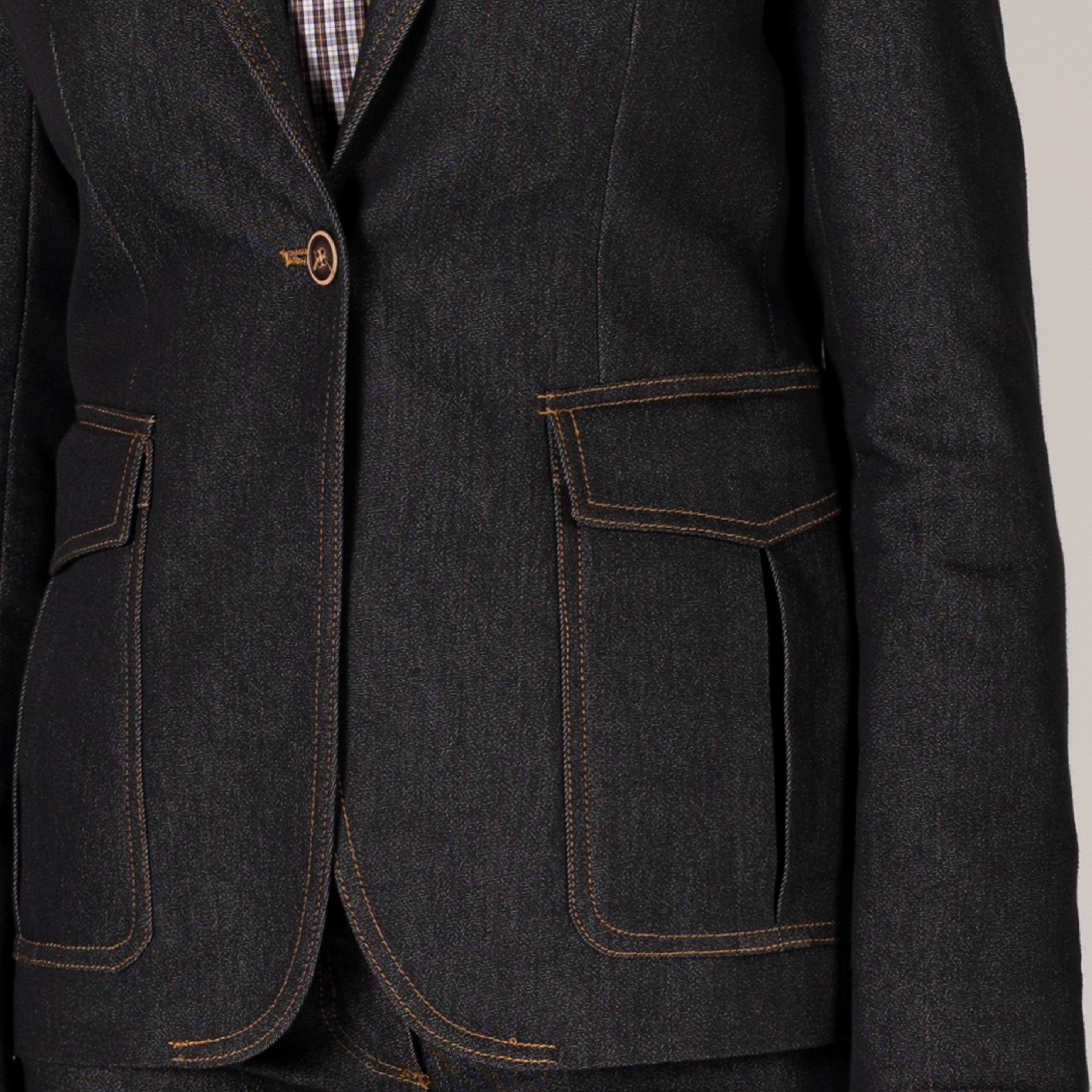 GARY'S Jackets blazer femme marine 1 bouton stretch Trender