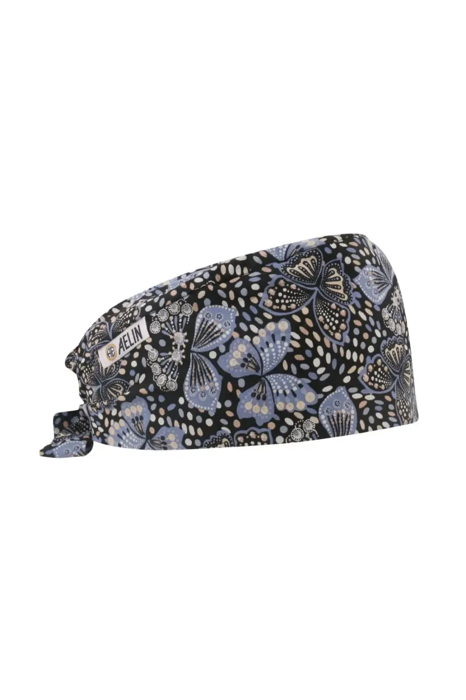 Aelin Paris Calot Infirmière Noir Papillon Cheveux Courts