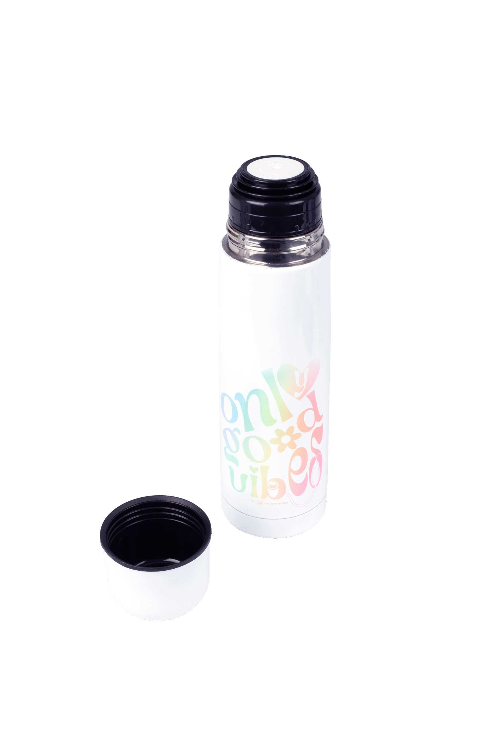Enfermania Regalos Thermos Good Vibes inox 500 ml