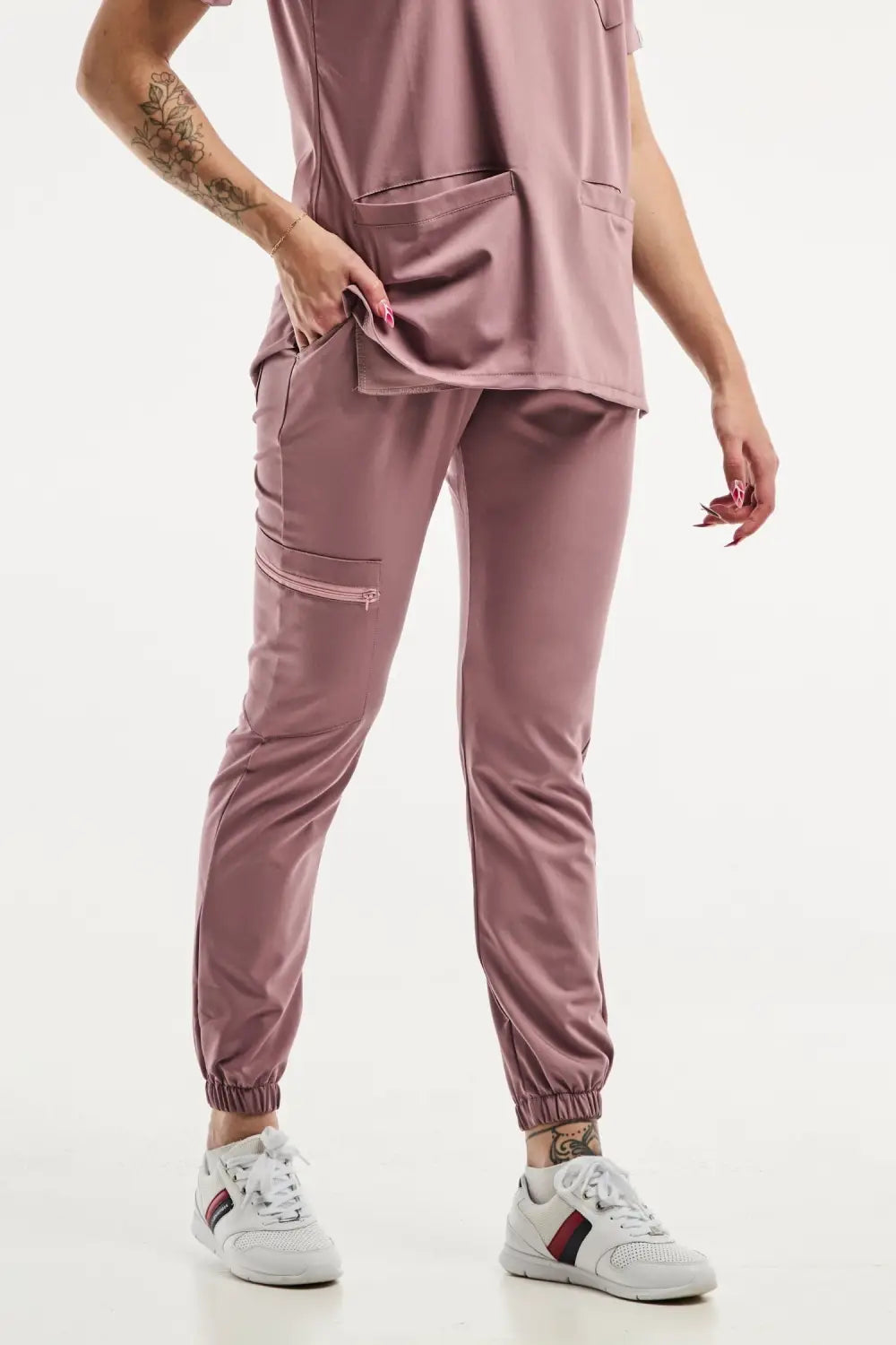 Aelin Slimfit New Rose pantalon médical stretch 3 poches