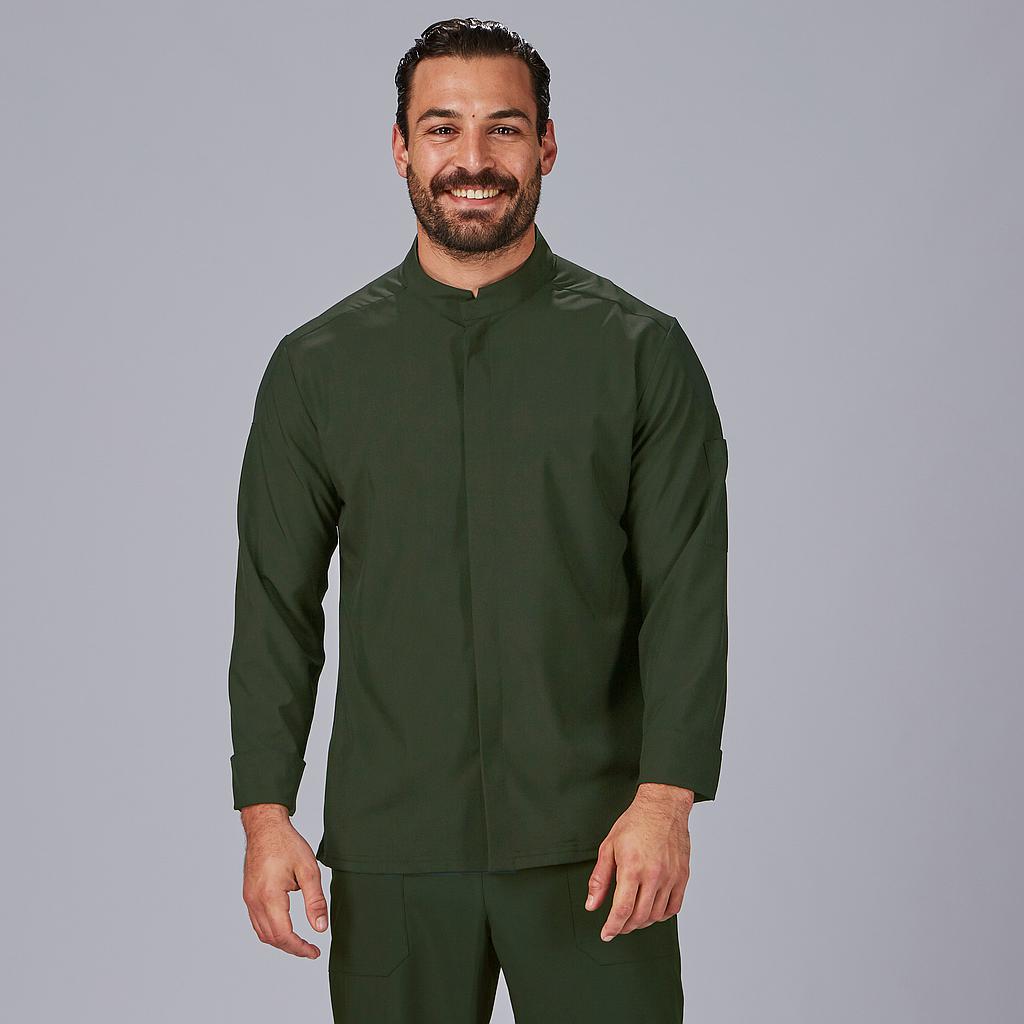GARY'S Sol veste cuisine unisexe blanche microfibre stretch