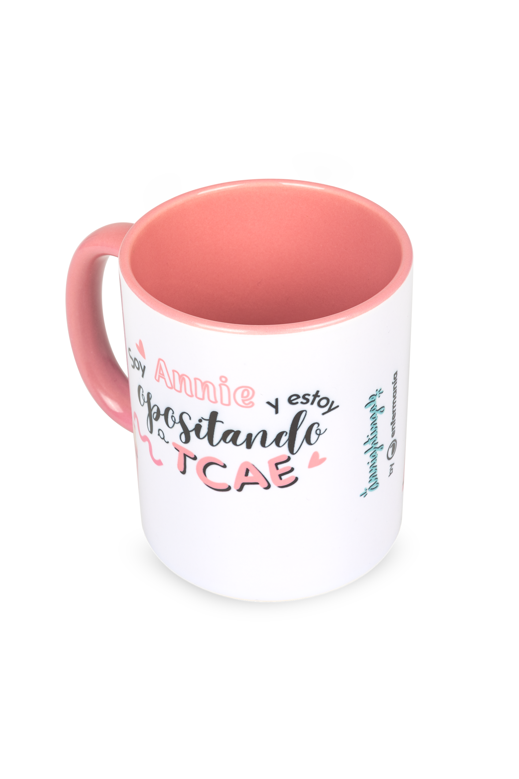 Enfermania Opositando TCAE mug céramique rose 350 ml