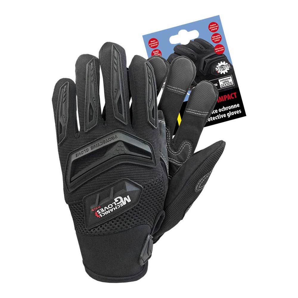 Reis Rmc-Impact gants de travail noir taille M lot 12