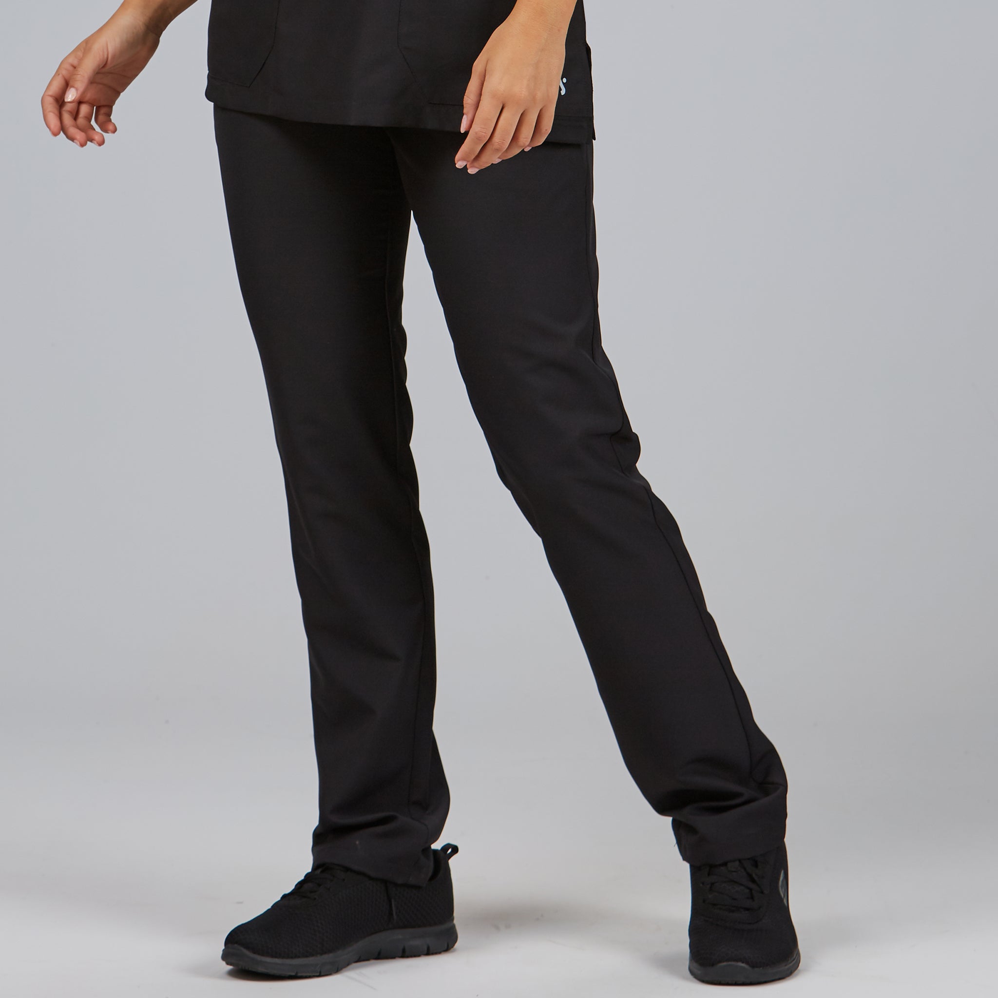 Gary's Naturewear pantalon médical noir recyclé cordon