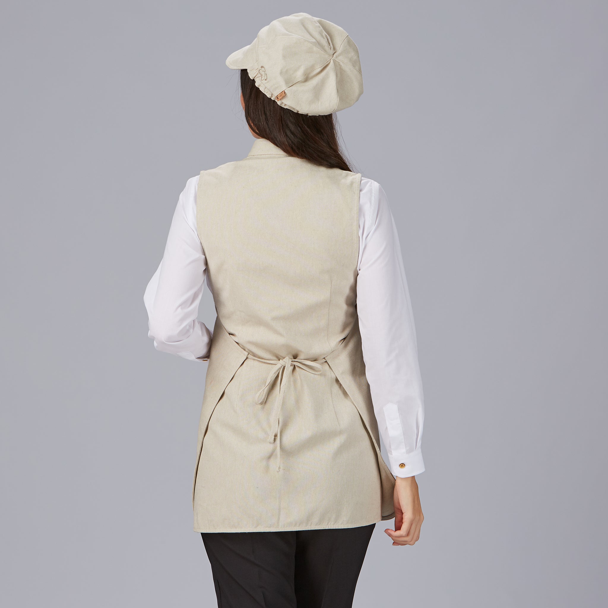 Gary's Chasubles tablier beige coton bio taille unique