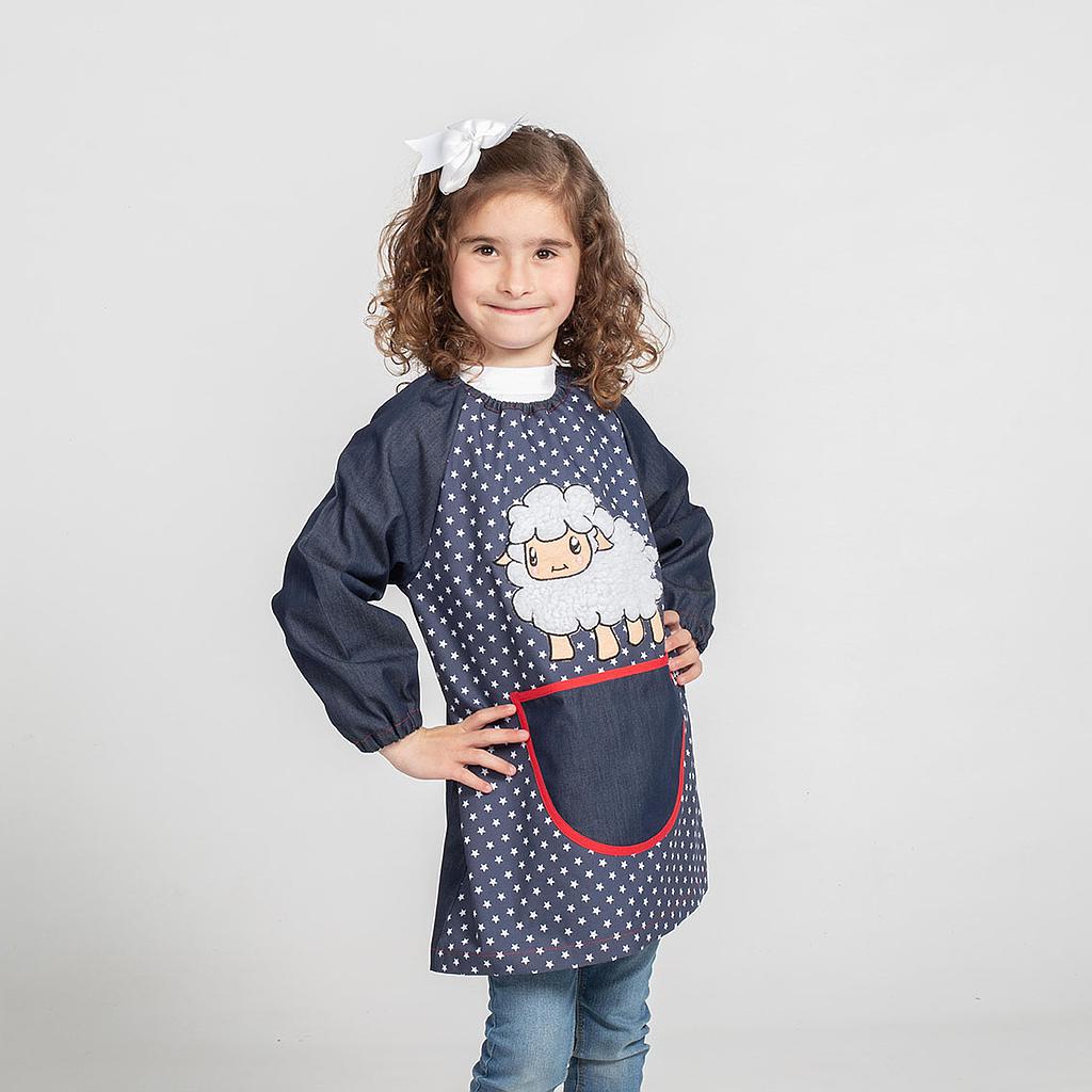 Gary's Children tablier école Oveja saphir mouton